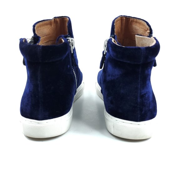 Gentle Souls Blue Velvet High Top Carole Sneakers - Picture 4 of 8